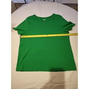 Lands' End Women's 1X Green S/S Tee